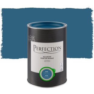 Perfection Ultradekkend Muurverf - Mat - Indigo Blauw - 1l