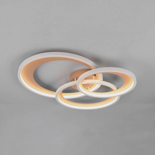 Trio Lighting LED plafondlamp Granada, bruin, lengte 71 cm, metaal, CCT