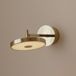 UMAGE LED wandlamp Asteria SHORT HW, gepolijst messing, 28 cm