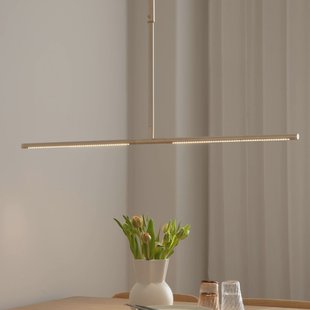 UMAGE LED hanglamp Omni, messingkleurig Lengte 107 cm 2-lamps.