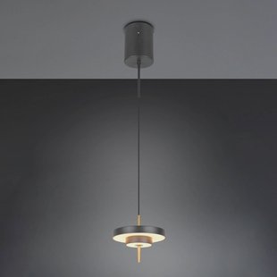 Trio Lighting LED hanglamp Keaton zwart/goudkleurig, Ø 20 cm metaal CCT