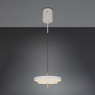Trio Lighting LED hanglamp Keaton, lichtgrijs, Ø 40 cm, metaal, CCT