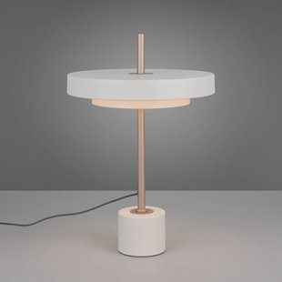 Trio Lighting LED tafellamp Keaton, lichtgrijs, hoogte 45 cm, metaal, CCT