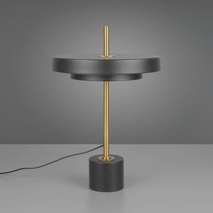 Trio Lighting LED tafellamp Keaton, zwart/goudkleurig, hoogte 45 cm, CCT