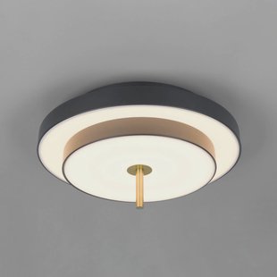 Trio Lighting LED plafondlamp Keaton, zwart/goudkleurig, Ø 40 cm, CCT