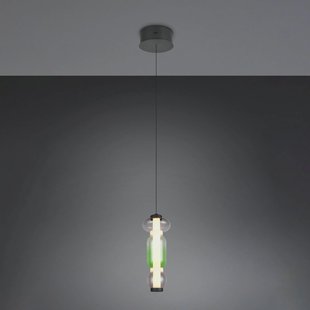 Trio Lighting LED hanglamp Minerva, Ø 15 cm, kleurrijk, glas, CCT, dimbaar