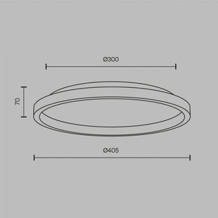 Maytoni LED plafondlamp Orign, Ø 41 cm, zwart, metaal/steen