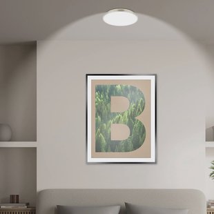 Briloner LED plafondlamp Kaida nikkel mat, Ø 30 cm, EEK A, 4.000 K