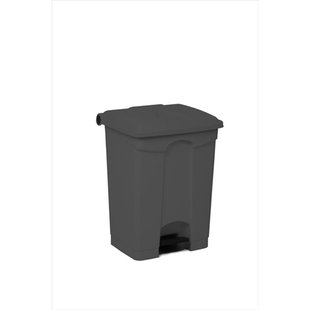 Engels Afvalbak Met Pedaal – 70 Liter, 500x410x670 Mm, Grijs