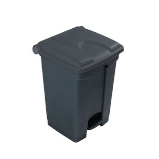 Engels Donkergrijze Pedaal-afvalbak – 45 Liter, Pp Kunststof