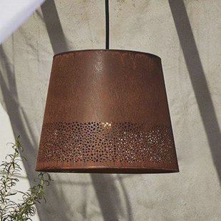 PR Home hanglamp Corta, roestkleurig, stekker, Ø 38 cm, E27