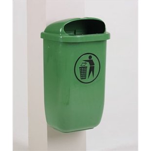 Engels Groene City-afvalbak – 50 Liter, Hdpe Kunststof