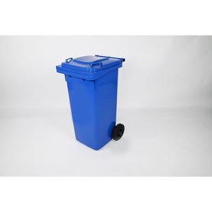 Engels Blauwe Afvalcontainer – 120 Liter, Hdpe Kunststof