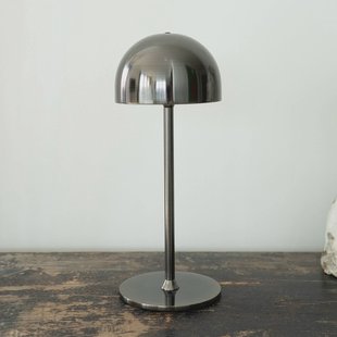 Sirius LED tafellamp op batterijen Tim, nikkelkleurig, hoogte 30 cm, IP54