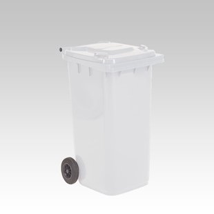 Engels Witte Afvalcontainer – 240 Liter, Hdpe Kunststof