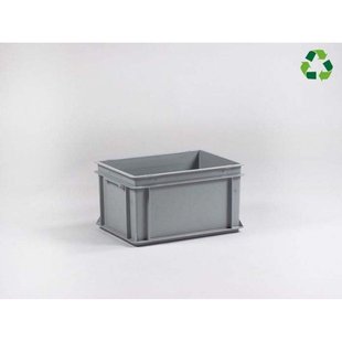 Stapelbak 20 Liter – Euronorm Kunststof Bak, Agaatgrijs