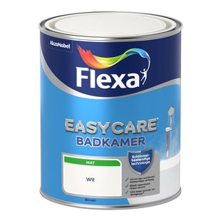 Flexa Easycare Keuken- En Badkamerverf - Mat - Wit - 1l