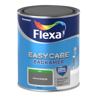 Flexa Easycare Keuken- En Badkamerverf - Mat - Antracietgrijs - 1l