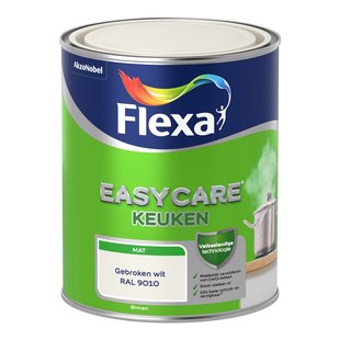 Flexa Easycare Muurverf - Mat - Gebroken Wit / Ral 9010 - 1l