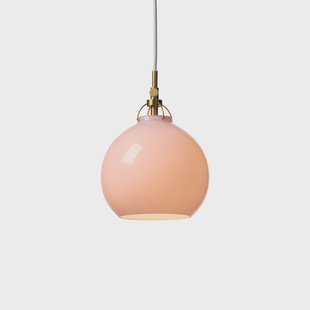 TOSCANA hanglamp, roze, Ø 18 cm, glas Halo Design - Eetkamer - Designer - 1 lamp