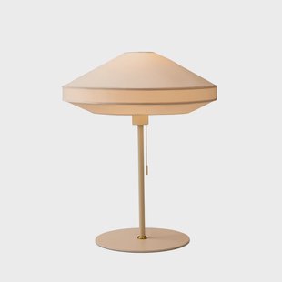 PARIS SOFT tafellamp, crèmekleurig textiel, hoogte 50 cm Halo Design - Woonkamer - Designer - Stof - 1 lamp