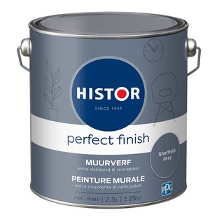 Histor Perfect Finish Muurverf - Mat - Sheffield Gray - 2,5l