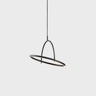 TILT LED hanglamp, Ø 40 cm, zwart, stepdim - Halo Design - Eetkamer - Designer - Metaal - 1 lamp