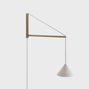 Wandlamp eikenhout/wit stekker verstelbaar G9 Moebe - Woonkamer - Modern - 1 lamp