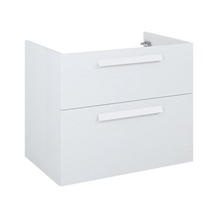 Elita Wastafelonderkast Ness 72cm - Hoogglans Wit Glanzend - Met 2 Lades