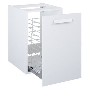 Elita Wastafelonderkast Ness 40cm - Hoogglans Wit Glanzend - Met 2 Lades - 40x62,5x37cm