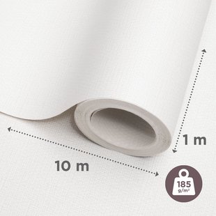 Glasweefselbehang Novelio Nature Flair Snow - 10 M - 185 G/m²