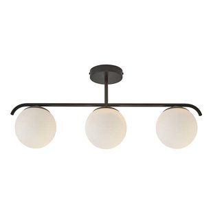 Nordlux Hanglamp Grant Opaal Zwart 3xe14