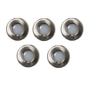 Baseline Inbouwspot Mat Nikkel Gu10 2,6w 5 Stuks