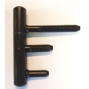 Inboorpaumelle - Zwart Metaal - 12x70 Mm - 2 Stuks