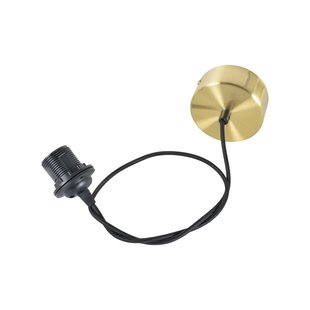 Corep Pendellamp Kriss Textiel Goud E27
