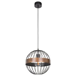 Corep Hanglamp Raw Zwart E27