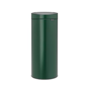 Brabantia Afvalbak Touch Bin New - Staal - Pine Green - 29.5x32x72cm - 30l