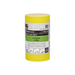 Sencys Schuurrol Geel A/o 115mm X 5m P80