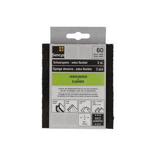 Sencys Schuurspons P60 120x98x13mm 2st