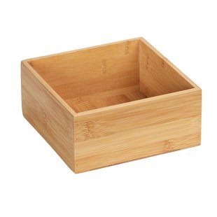Wenko Opbergbakje Terra M Van Bamboe Natuurlijke Look 15x7x15cm