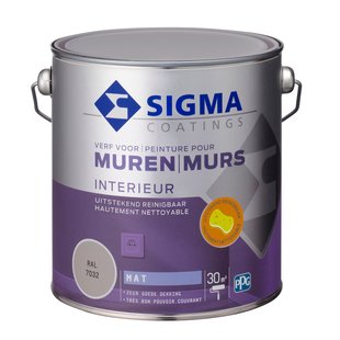 Sigma Interieur Muurverf - Mat - Ral 7032 - 2,5l