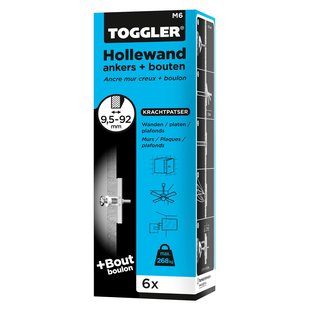 Toggler Hollewandplug Staal - Diameter 13 Mm - 6 Stuks