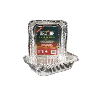 Fire-up Aluminiumschaal Groot – 6 Stuks
