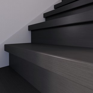 Cando Traprenovatie Overzettrede - Zwart Eiken - Laminaat - 100x30cm