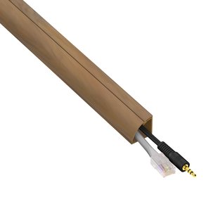 D-line Kabelgoot Zelfklevend Kwartrond 22x22mm 2m Eiken Optiek