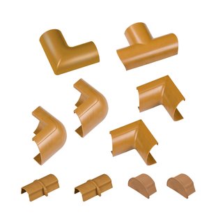 D-line Verbindingsset Clip-over Voor Kabelgoot 30x15mm Eiken