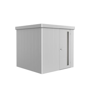 Biohort Metalen Tuinhuis Neo - Zilver Metallic - 236x236cm