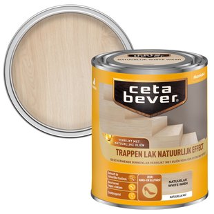 Cetabever Traplak Natuurlijk White Wash 750ml