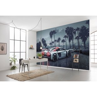 Fotobehang Audi R8 L.a. - Meerkleurig - 2,54m X 368cm