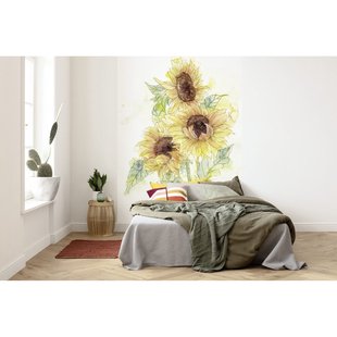 Fotobehang Girasol - Geel - 2,50m X 200cm